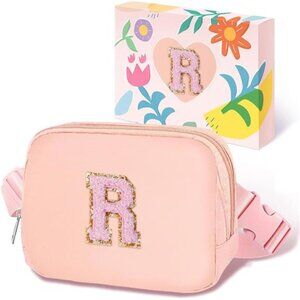 Fanny Pack for Girls R Pink Chenille